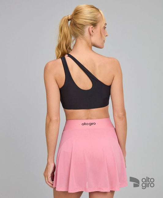 Saia Sobreposta Cos Alto Rosa Encanto Alto Giro