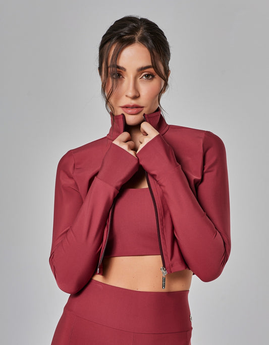 Jaqueta Cropped Focus Vermelho Vestem