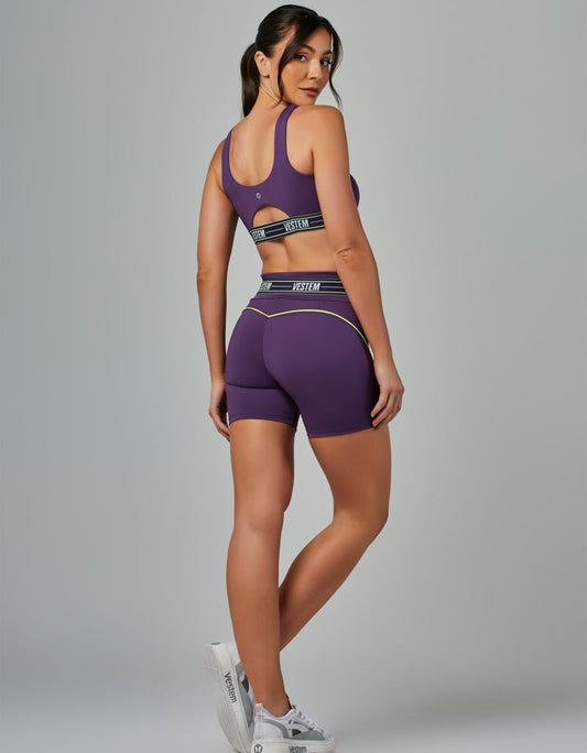 Shorts Elástico Impulse Roxo Ametista Vestem