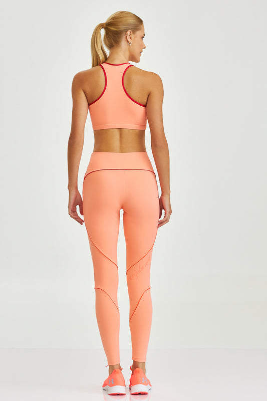 Conjunto Top e Legging Nakay Cos Alto Laranja Caju Brasil