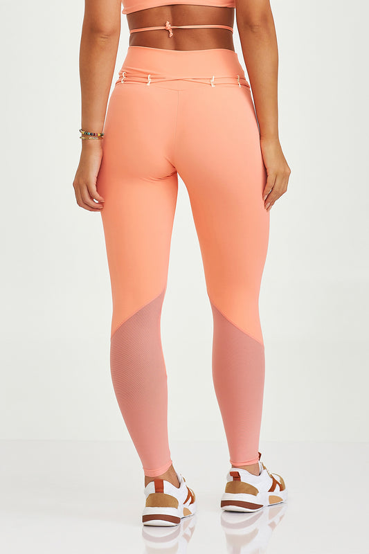 Legging Nakay Cadarço Duplo Laranja Caju Brasil