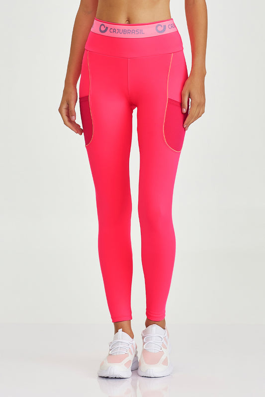 Legging Nakay Com Bolso Coral Caju Brasil