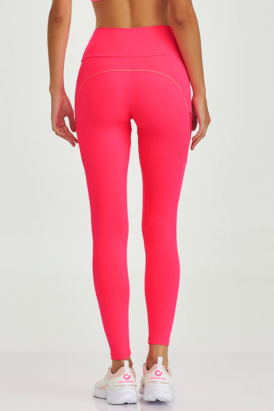 Legging Nakay Com Bolso Coral Caju Brasil