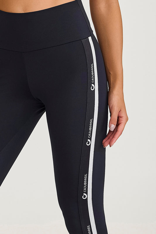 Legging Com Elastico Personalizado Preto Caju Brasil
