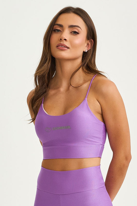 Top Texturizado Com Silk Roxo Caju Brasil