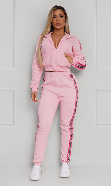 Calça Jogger Moletom Fleece Maria Gueixa Rosa