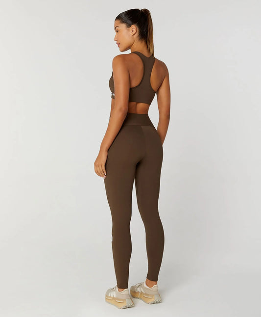 Legging Símbolo Essential Marrom Alto Giro