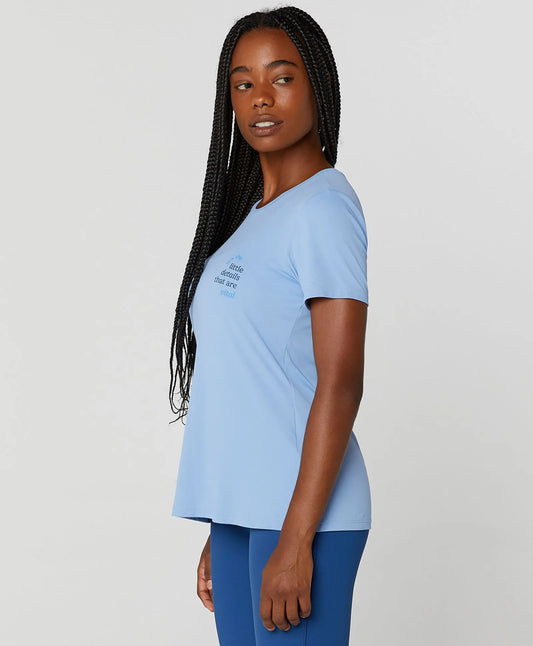 T-shirt Inspiracional Alto Giro Azul