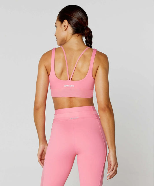 Top Regata Com Tule Rosa Alto Giro