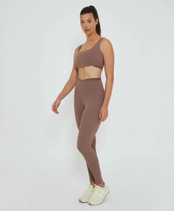 Legging Anticelulite Marrom Alto Giro