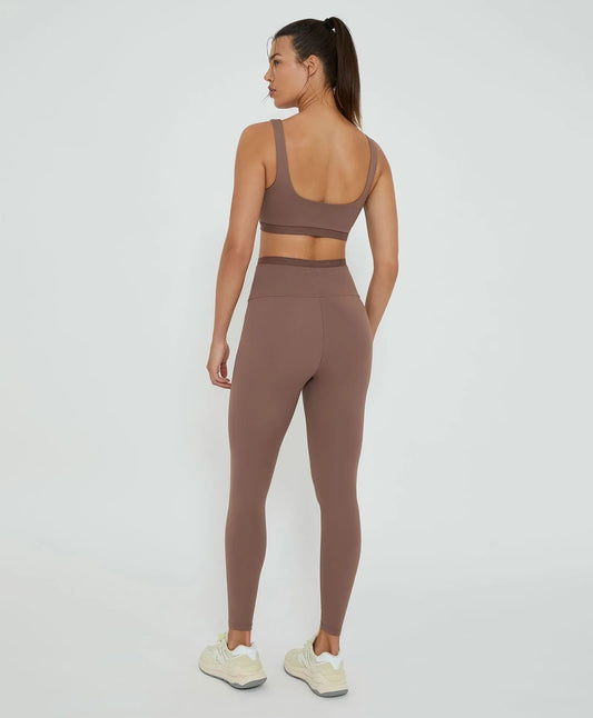 Legging Anticelulite Marrom Alto Giro