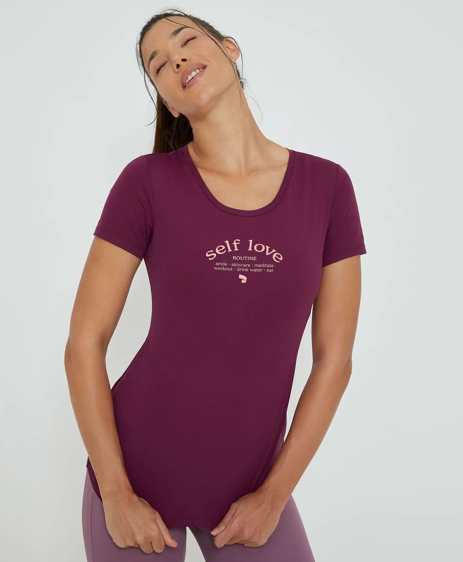 T-shirt Inspiracional Roxo Alto Giro