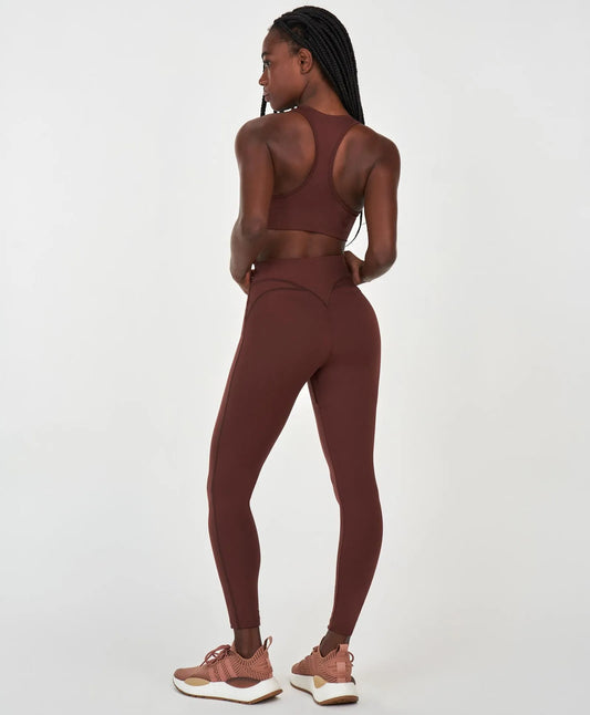 Legging Push Up Marrom Alto Giro