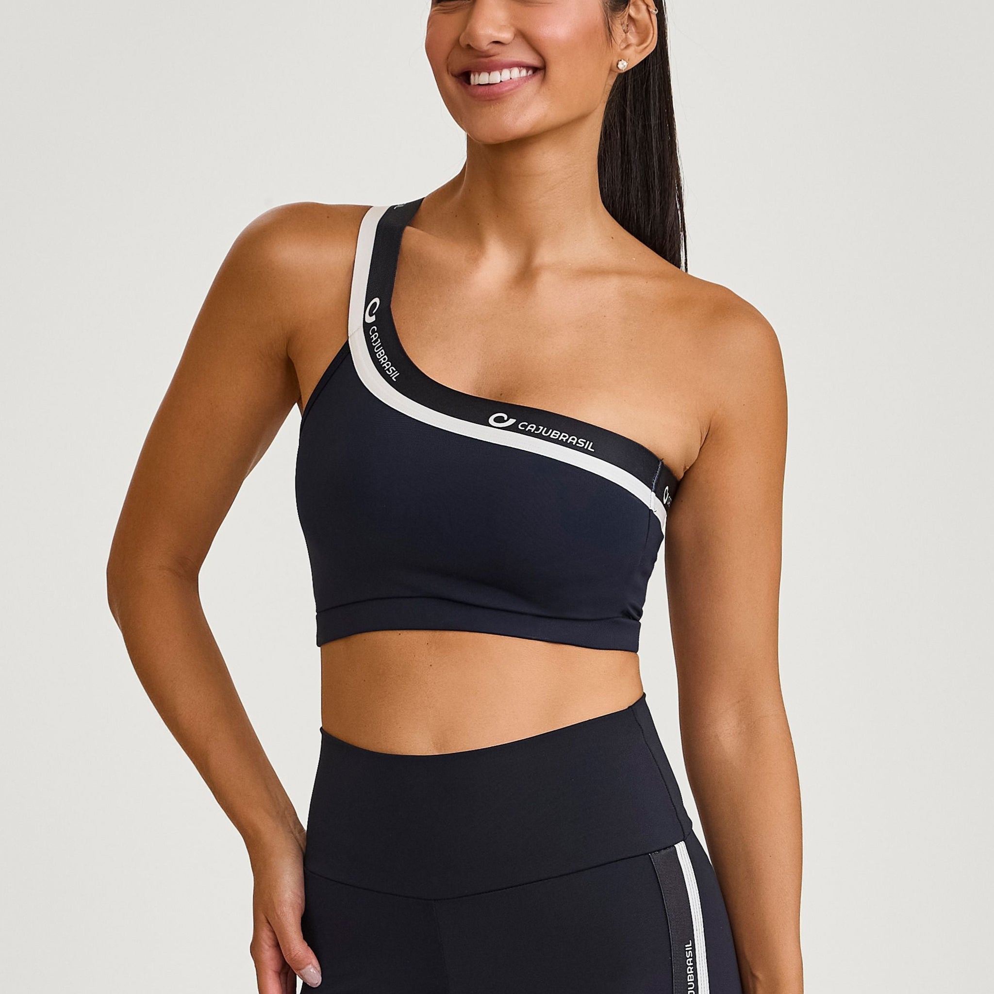 Top Ombro So Com Elastico Preto Caju Brasil