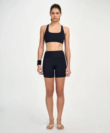 Bermuda Com Tule TN AG Preto Alto Giro