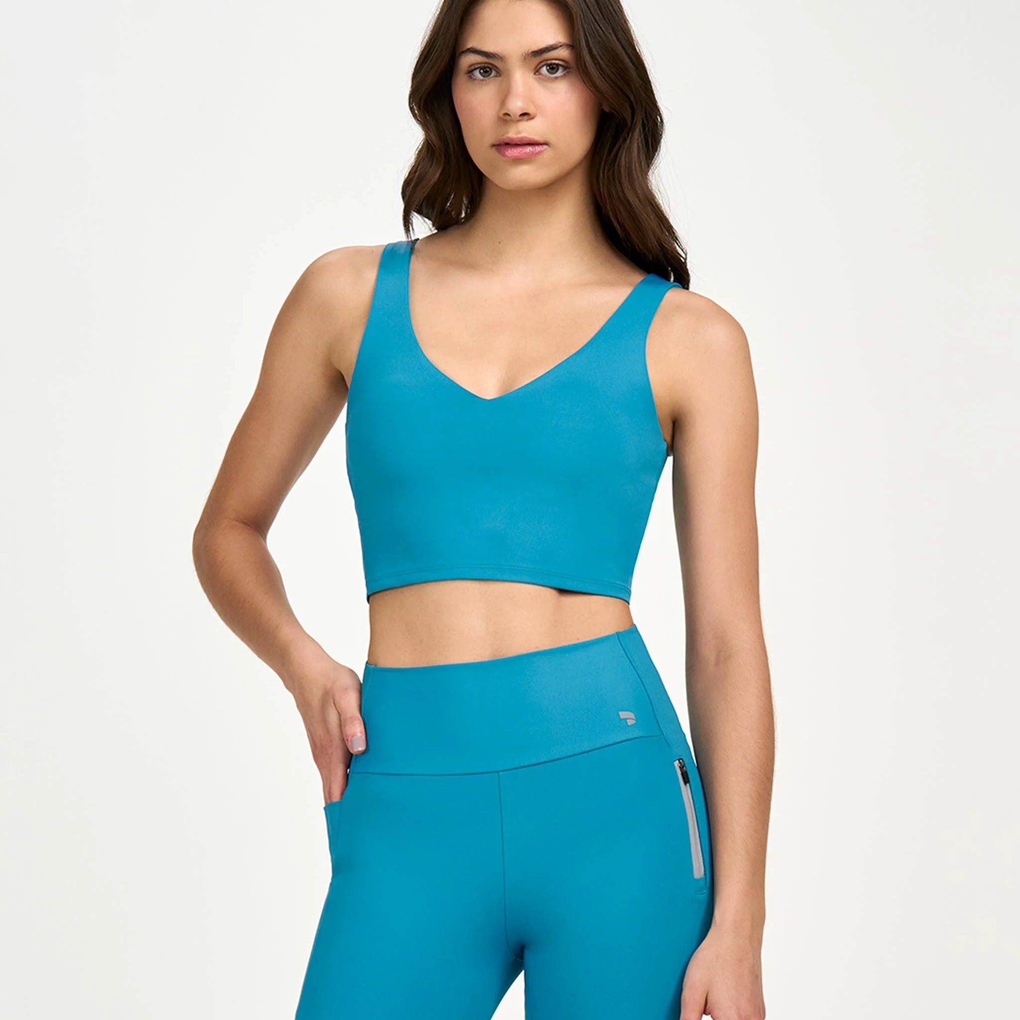 Top Regata Com Recorte Azul Acqua Alto Giro