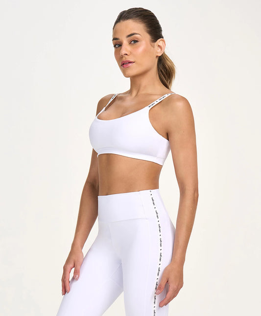 Top Elástico Personalizado Branco Alto Giro