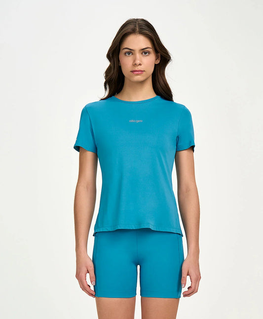 T-shirt Básica Refletivos Azul Acqua Alto Giro