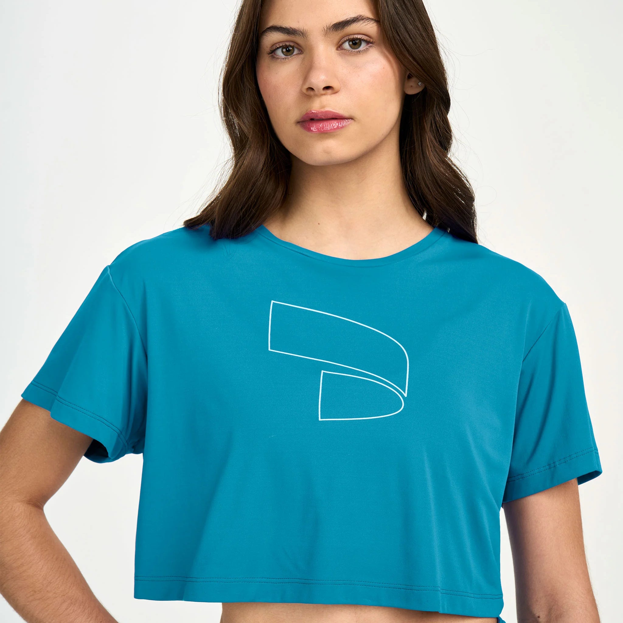 T-Shirt Cropped Símbolo Azul Acqua Alto Giro