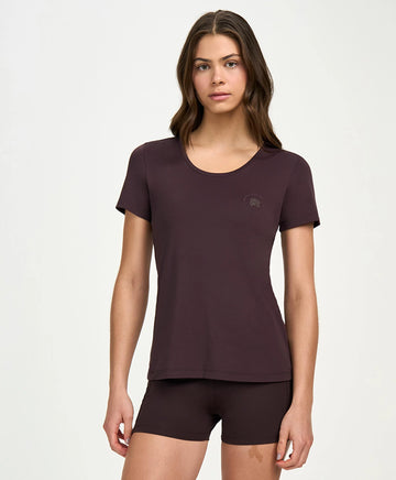 T-Shirt Inspiracional Marrom Alto Giro