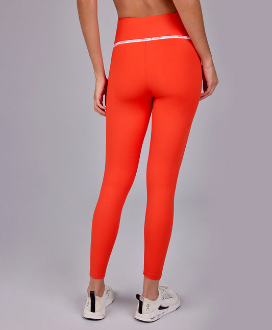 Legging Cos Elasticos Personalizado Vermelho Energia Alto Giro