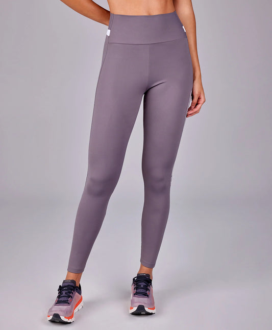 Legging Estampa Bicolor Cinza Alto Giro