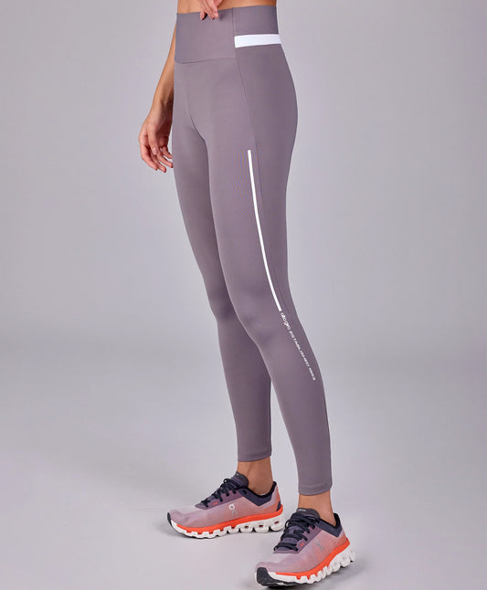 Legging Estampa Bicolor Cinza Alto Giro