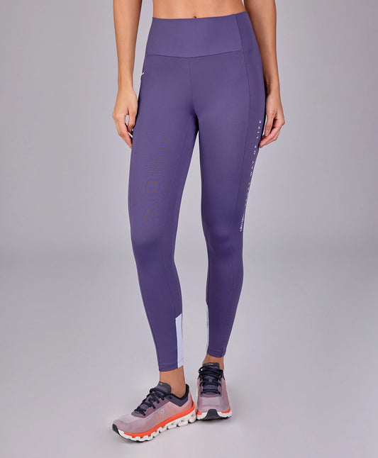 Legging Sport Way Bolso Lateral Roxo Velvet Alto Giro