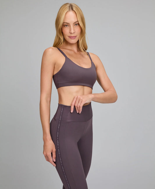 Legging Elástico Personalizado Marrom Nobre Alto Giro