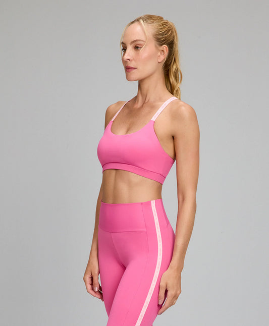 Top Elástico Personalizado Rosa Doce Alto Giro