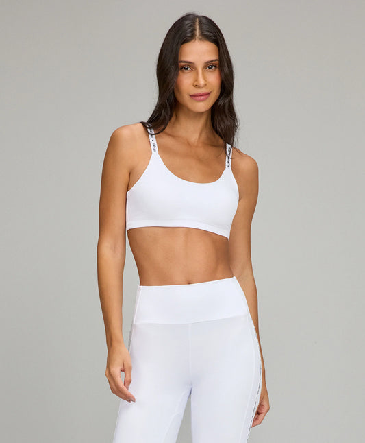 Top Elástico Personalizado Branco Alto Giro