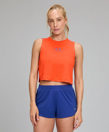 Regata Cropped TN AG Vermelho Vibrante Alto Giro