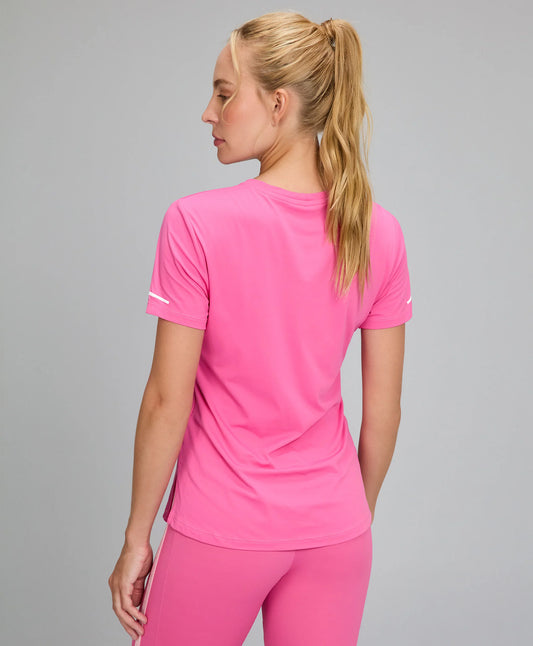 T-shirt Básica Refletivos Rosa Doce Alto Giro