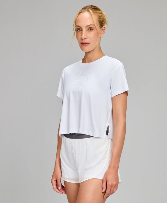 T-shirt Símbolo Aerodry Branco Alto Giro