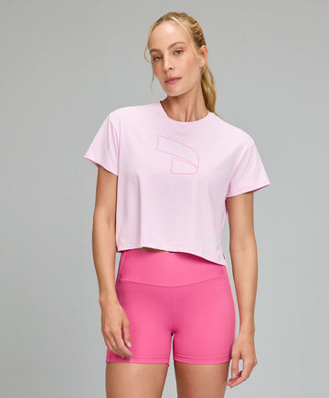 T-shirt Símbolo Aerodry Rosa Light Alto Giro