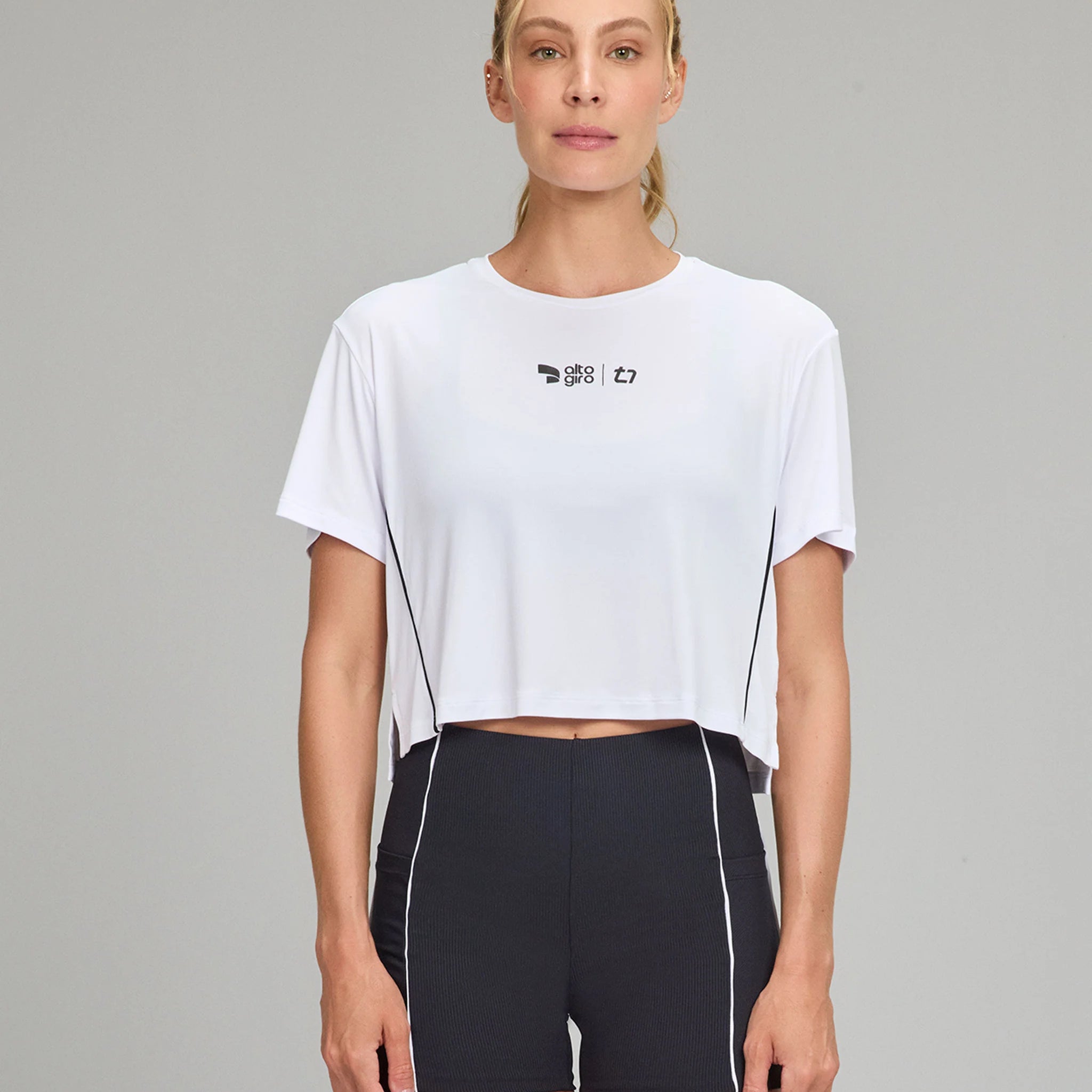 T-shirt Cropped TN AG Branco Alto Giro