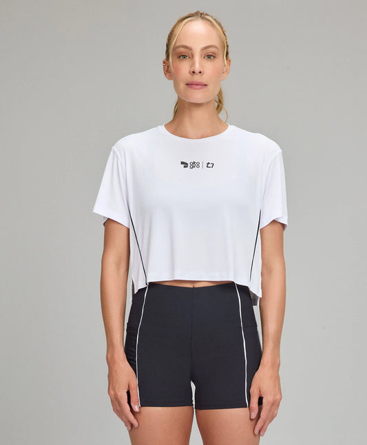 T-shirt Cropped TN AG Branco Alto Giro