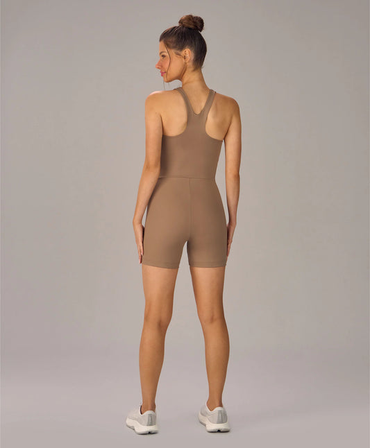 Macacão Com Elástico Personalizado Bege Escuro Alto Giro