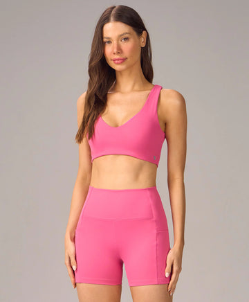 Top 2 Em 1 Nadador e Regata Rosa Doce