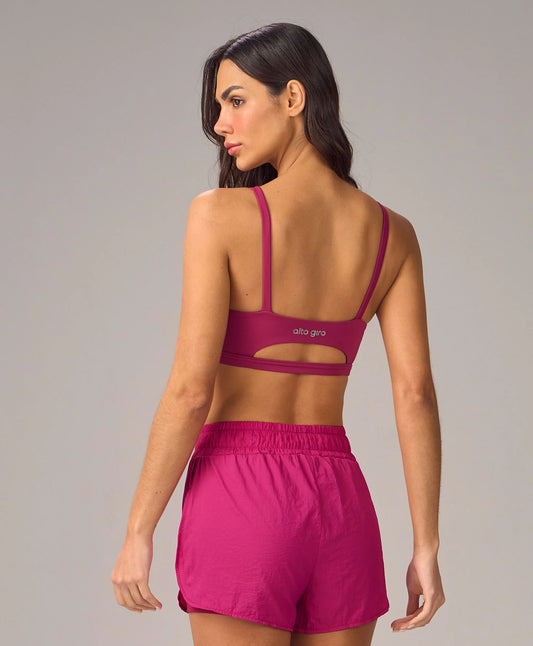 Top Abertura Costas Roxo Cereja Alto Giro