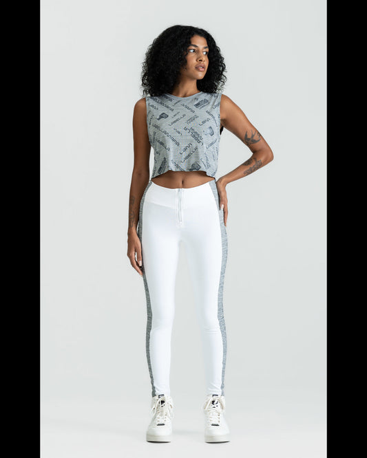 Legging Malha Essentials Branco Labellamafia