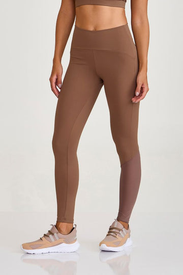Legging Com Tule Marrom Castanho Caju Brasil