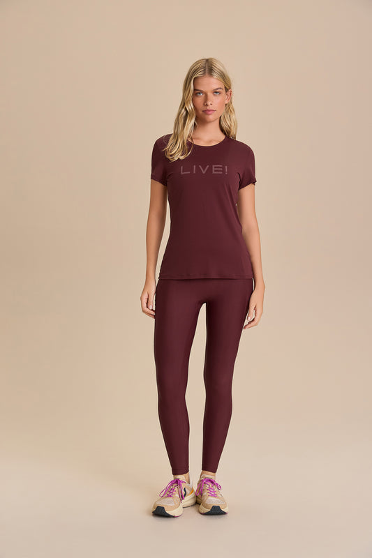 Camiseta LIVE! Comfort Bordo