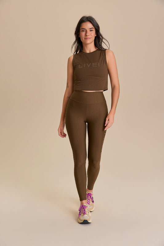 Regata Cropped LIVE! Comfort Marrom