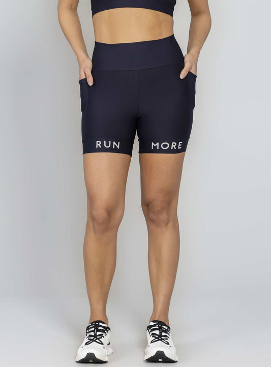 Bermuda Baixa Pace Preto Run More