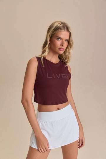 Regata Cropped LIVE! Comfort Bordo