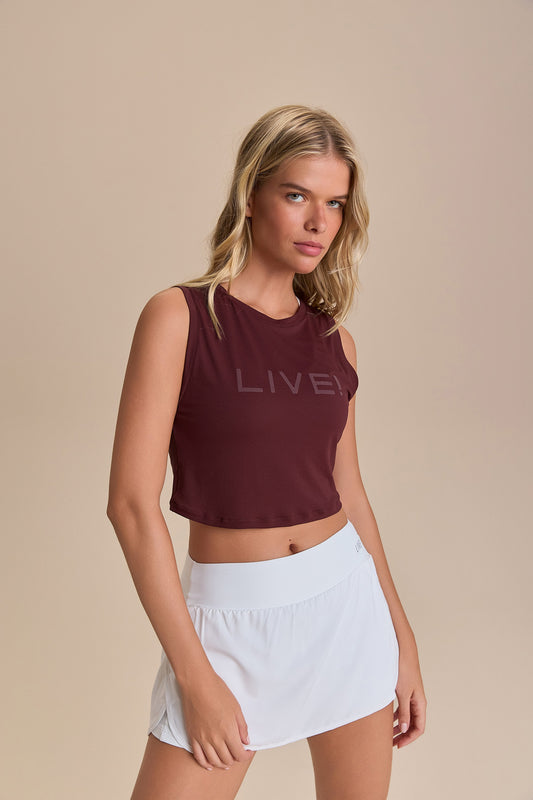 Regata Cropped LIVE! Comfort Bordo
