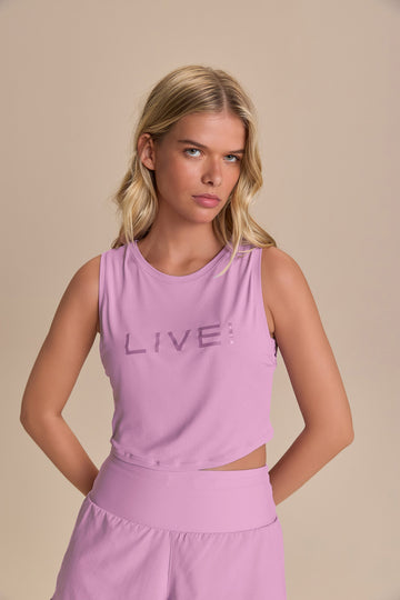 Regata Cropped LIVE! Comfort Lilas