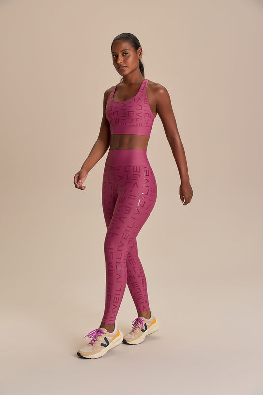 Legging Icon Hydefit® Adaptiv Roxo LIVE