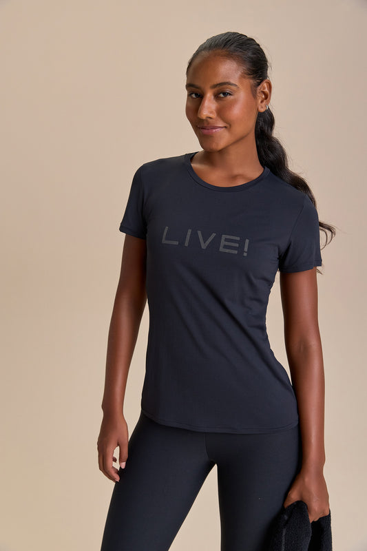 Camiseta LIVE! Comfort Preto